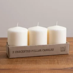 4 In. Pillar Candles, Set Of 3-Kirkland's Home New