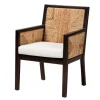 Abaca And Mahogany Dining Chair With Arms-Kirkland's Home Shop