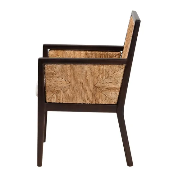 Abaca And Mahogany Dining Chair With Arms-Kirkland's Home Shop