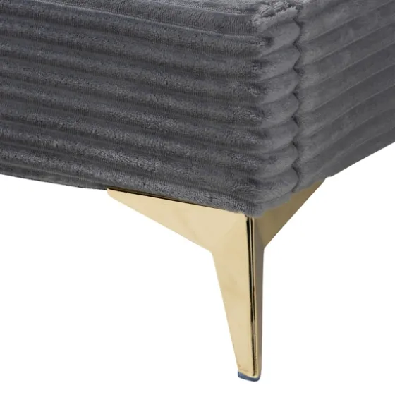 Abba Velvet Ribbed Queen Bed Frame-Kirkland's Home New