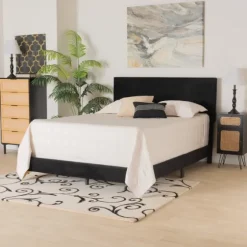 Abba Velvet Ribbed Queen Bed Frame-Kirkland's Home Hot
