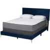 Abba Velvet Ribbed Queen Bed Frame-Kirkland's Home Store