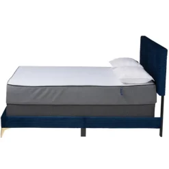 Abba Velvet Ribbed Queen Bed Frame-Kirkland's Home Store