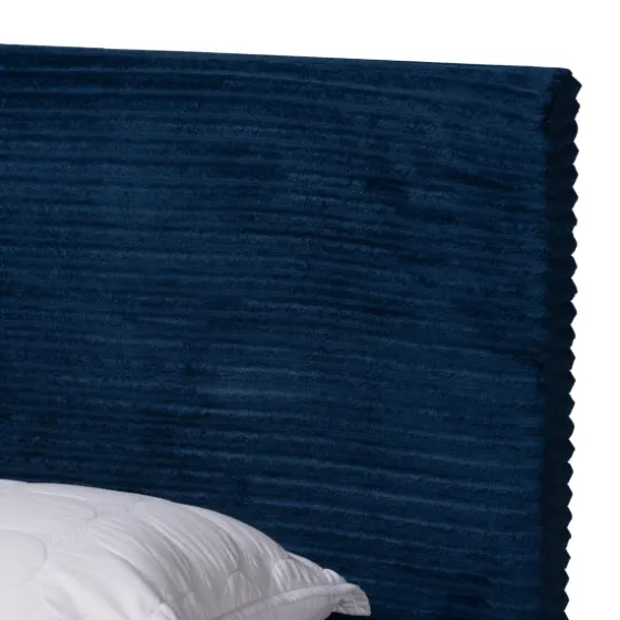 Abba Velvet Ribbed Queen Bed Frame-Kirkland's Home Store