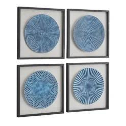 Abstract Coastal 4-Pc. Framed Print Set-Kirkland's Home Fashion