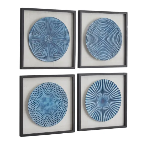 Abstract Coastal 4-Pc. Framed Print Set-Kirkland's Home Fashion