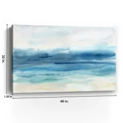 Abstract Indigo Seascape Giclee Canvas Art Print-Kirkland's Home Best Sale