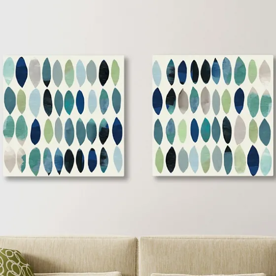 Abstract Leaf Giclee Canvas Art Prints, Set Of 2-Kirkland's Home Flash Sale