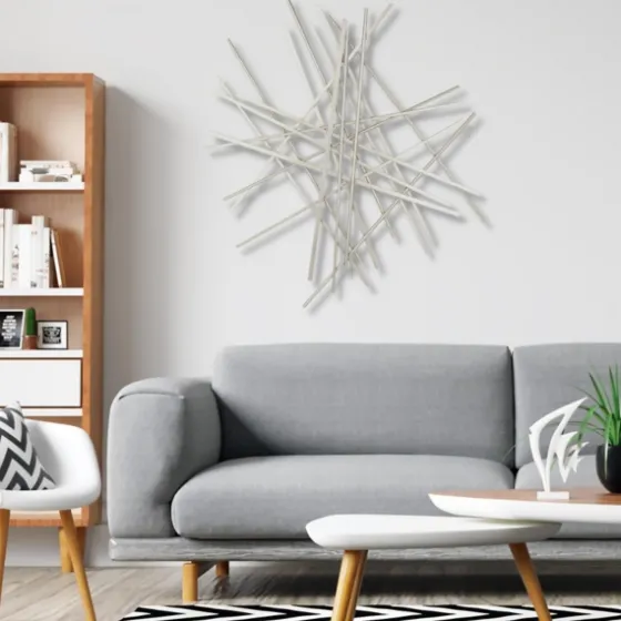 Abstract Metal Bar Wall Plaque-Kirkland's Home Cheap
