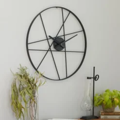 Abstract Open Frame Web Wall Clock, 24 In.-Kirkland's Home Flash Sale