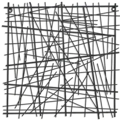 Abstract Square Metal Wall Plaque-Kirkland's Home Fashion