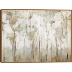 Abstract Woodland Forest Framed Canvas Art Print-Kirkland's Home Store
