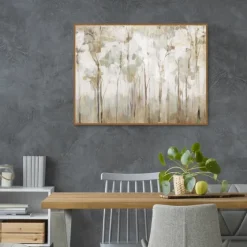 Abstract Woodland Forest Framed Canvas Art Print-Kirkland's Home Store
