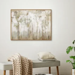 Abstract Woodland Forest Framed Canvas Art Print-Kirkland's Home Store