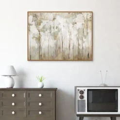 Abstract Woodland Forest Framed Canvas Art Print-Kirkland's Home Store