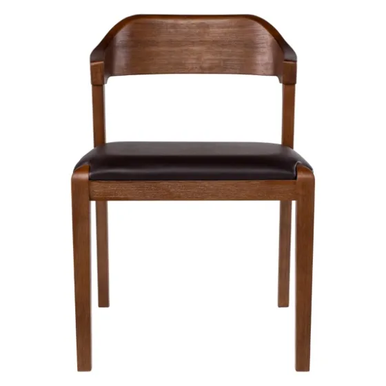 Acacia Wood And Faux Leather Dining Chair-Kirkland's Home Online