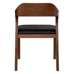 Acacia Wood And Faux Leather Dining Chair-Kirkland's Home Online