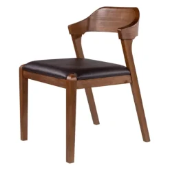 Acacia Wood And Faux Leather Dining Chair-Kirkland's Home Online