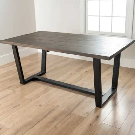 Acacia Wood And Metal Industrial Dining Table-Kirkland's Home New