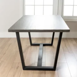 Acacia Wood And Metal Industrial Dining Table-Kirkland's Home New