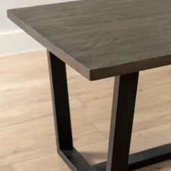 Acacia Wood And Metal Industrial Dining Table-Kirkland's Home New