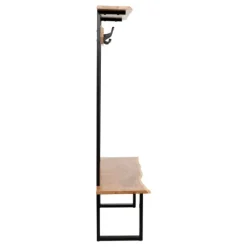 Acacia Wood Modern Storage Hooks Hall Tree-Kirkland's Home Best Sale