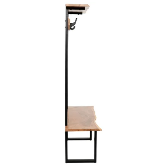 Acacia Wood Modern Storage Hooks Hall Tree-Kirkland's Home Best Sale