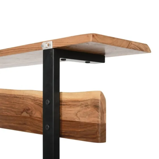 Acacia Wood Modern Storage Hooks Hall Tree-Kirkland's Home Best Sale