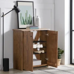 Acacia Wood X Back Storage Shoe Cubbie-Kirkland's Home Flash Sale
