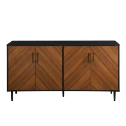 Acorn And Black Chevron Door Tv Stand-Kirkland's Home Cheap