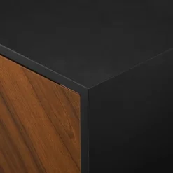Acorn And Black Chevron Door Tv Stand-Kirkland's Home Cheap