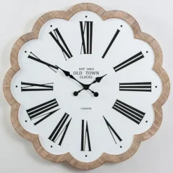 Adelyn Scalloped Edge Wood Clock-Kirkland's Home Cheap