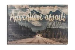 Adventure Awaits Wood Art Print-Kirkland's Home Cheap