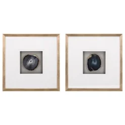 Agate Shadowbox Framed Wall Plaques, Set Of 2-Kirkland's Home Best