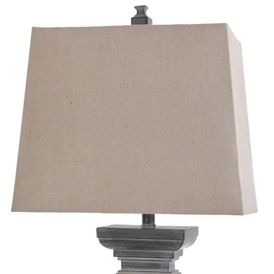 Aged Black Candlestick Base Table Lamp, 33 In.-Kirkland's Home Shop