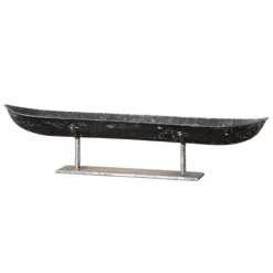 Aged Black Distressed Canoe Bowl-Kirkland's Home Store