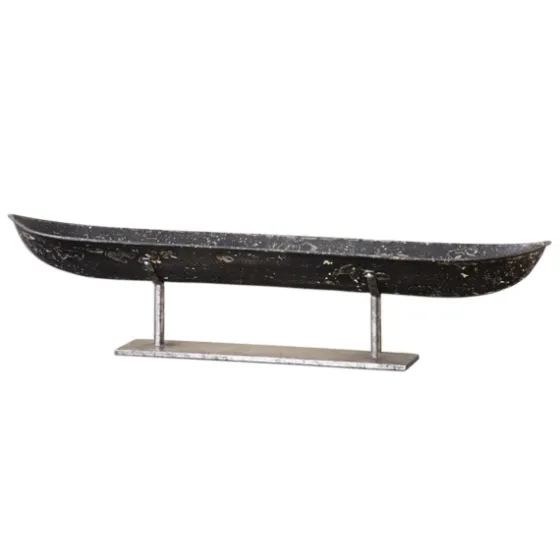 Aged Black Distressed Canoe Bowl-Kirkland's Home Store