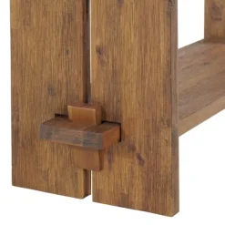 Aged Brown Acacia Wood Board Bench-Kirkland's Home Cheap