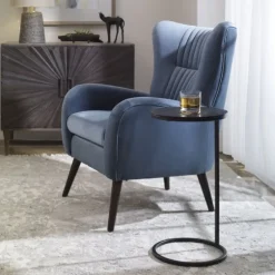 Aged Metal Frame Slab Top Accent Table-Kirkland's Home Cheap