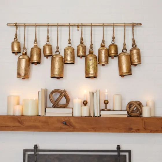 Aged Round Bells Wall Plaque-Kirkland's Home Online