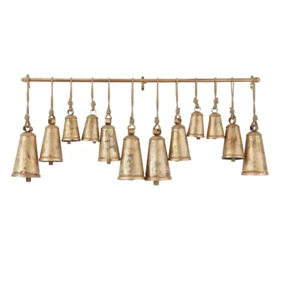 Aged Triangle Bells Wall Plaque-Kirkland's Home Hot