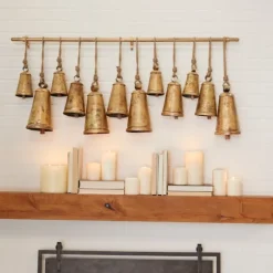 Aged Triangle Bells Wall Plaque-Kirkland's Home Hot