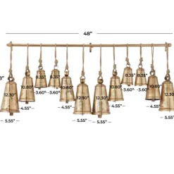 Aged Triangle Bells Wall Plaque-Kirkland's Home Hot