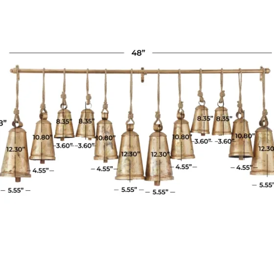 Aged Triangle Bells Wall Plaque-Kirkland's Home Hot