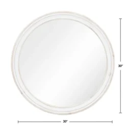 Aged Wood Round Mirror-Kirkland's Home Fashion