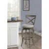 Aged X Back Counter Swivel Stool-Kirkland's Home Clearance