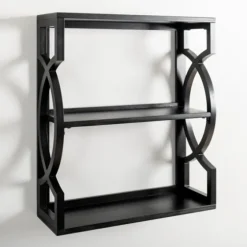 Agnes Black 3-Tier Wall Shelf-Kirkland's Home Sale