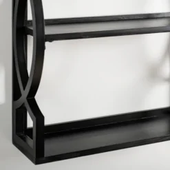 Agnes Black 3-Tier Wall Shelf-Kirkland's Home Sale