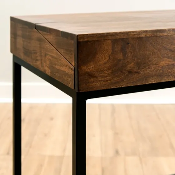 Aiden Acacia Wood Writing Desk-Kirkland's Home Discount