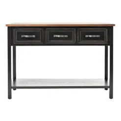Ainsly Distressed Oak Top Console Table-Kirkland's Home Best Sale